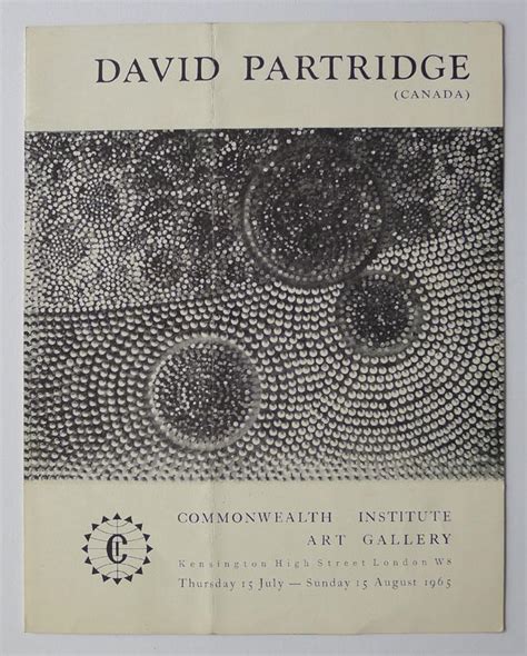 David Partridge Canada Commonwealth Institute Gallery 15 July 15