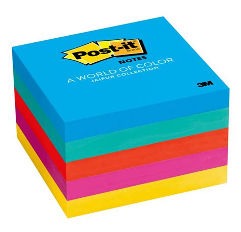 Post It® Notes 654 5uc 3 In X 3 In 76 Mm X 76 Mm Jaipur Colors 5