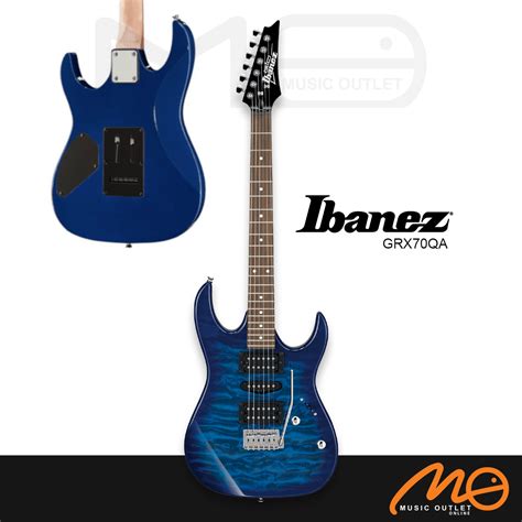 Ibanez Grx Qa Gio Rx Series Electric Guitar Transparent Blue Burst