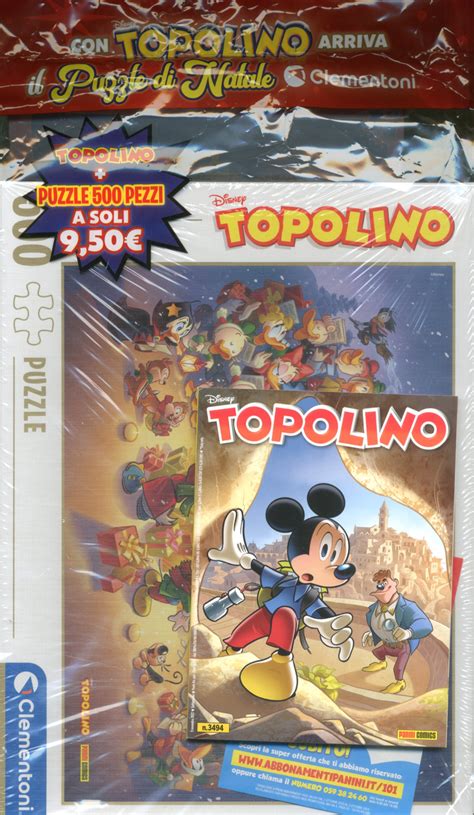 Panini Disney Topolino Libretto Con Allegati Puzzle Di Natale