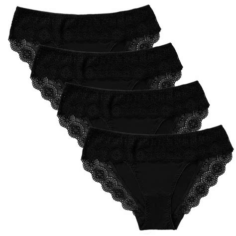 CharmLeaks Women Sexy Lace Trim Bikini Underwear Soft Breathable Panties ShopStyle Knickers