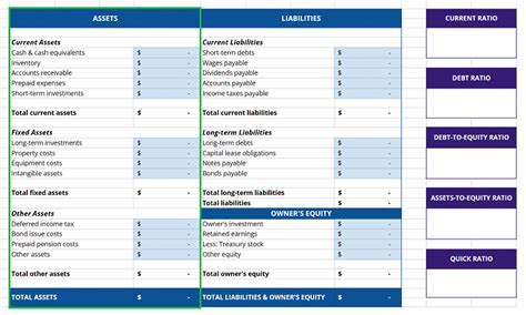 Free Balance Sheet Template for Google Sheets (2024) | SSP