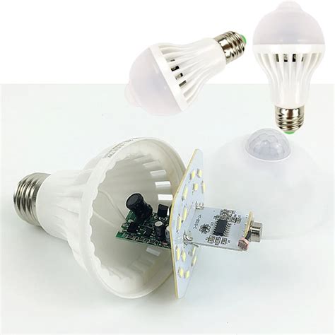 Hot Pc E Led Lamp Bulb Pir Motion Sensor Light V W W W Auto