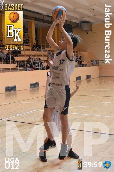 Basket U12 Kuba Burczak MVP Meczu MKK Basket Koszalin