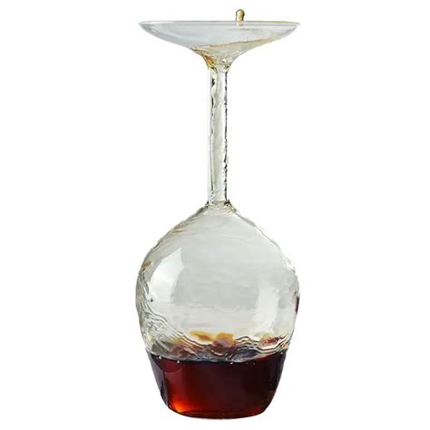 Creative Upside Down Goblet Wine Cup Funny Party Glassware Wedding