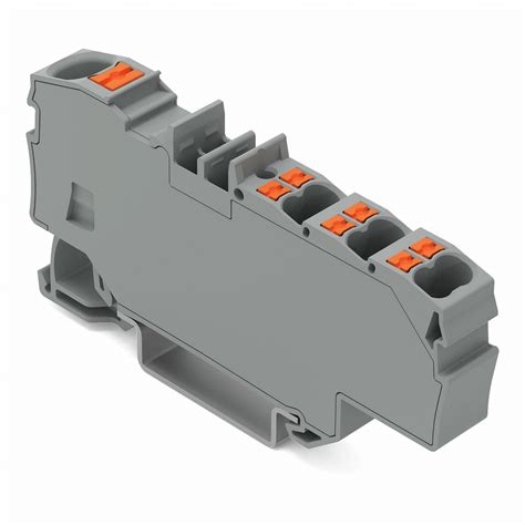 WAGO distribution terminal with control button, Ex e II gray 12 pcs ...