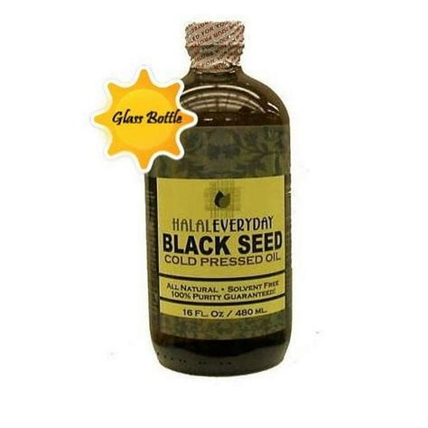 Black Seed Oil 16 Oz Glass Bottle 100 Pure And Cold Pressed Unfiltered Undiluted Raw Non