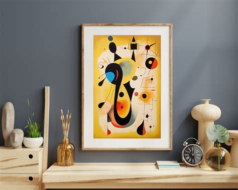 Miro Poster Joan Miro Art Print Abstract Surrealism Miro - Etsy