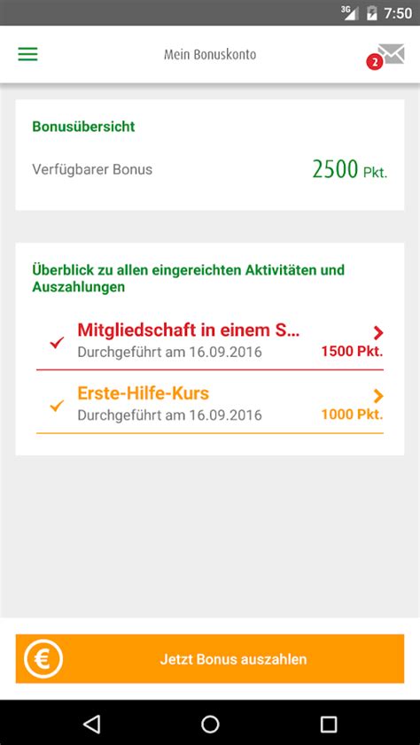 Aok Bonus App Android Apps Auf Google Play