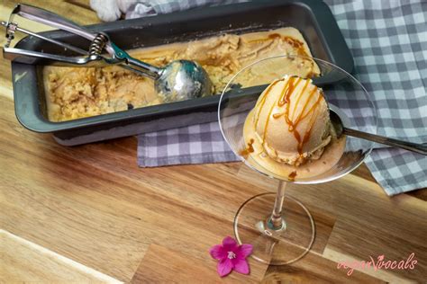 Helado de Caramelo Salado Vegano Súper Cremoso veganvvocals