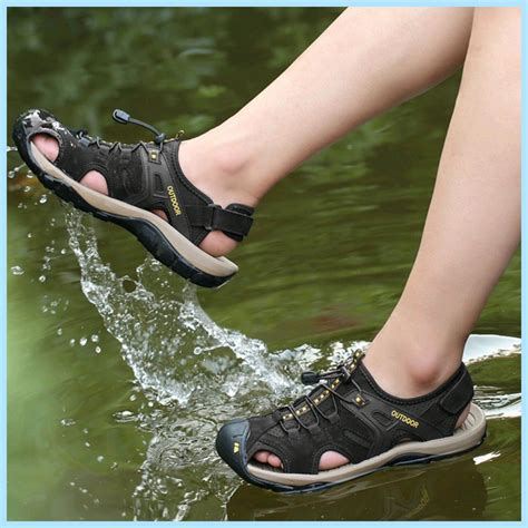 Sendal Gunung Outdoor Original Sandal Outdoor Gunung Tracking Kulit