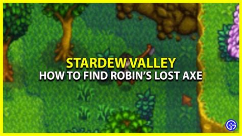 How To Find Robins Lost Axe In Stardew Valley Location