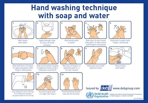 Hand Washing Instructions Poster