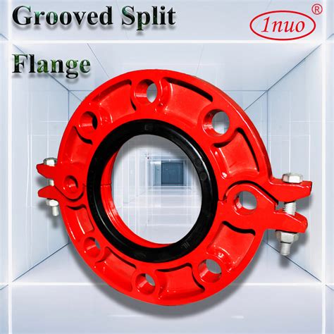 300psi Ansi Class 500 Ductile Iron Pipe Fittings Grooved Split Flange Flange And Pipe Fitting