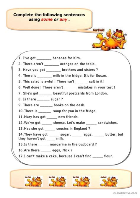 136 Some Or Any English Esl Worksheets Pdf And Doc