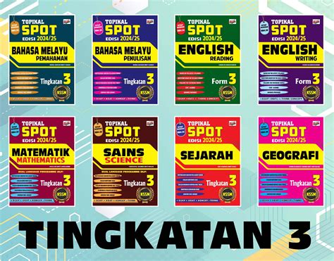 VISION Topikal SPOT KSSM Edisi 2024 Tingkatan 3 SET Dwibahasa