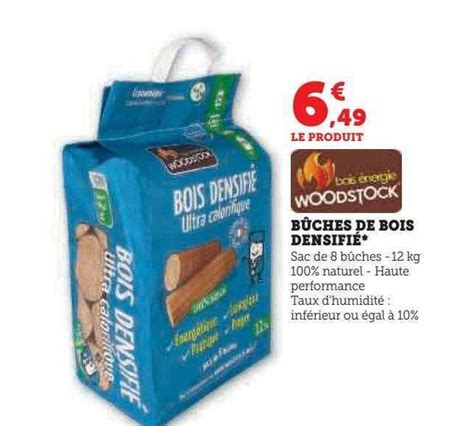 Promo Bûches de bois densifié chez Hyper U