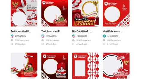 45 Link Twibbon Hari Pahlawan 10 November 2022 Cocok Dibagikan Di