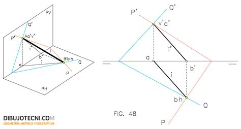 Geometría Sistema Diédrico Intersección