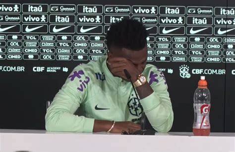 Vinicius Jr en larmes en conférence de presse Vidéo KVK MEDIA