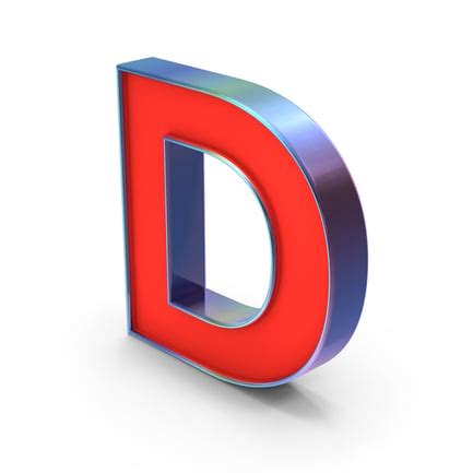 Letter D 3D, Incl. letter & language - Envato 