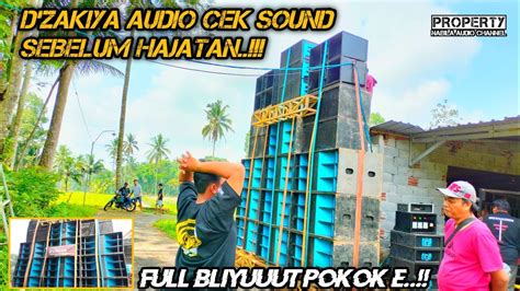 Cek Sound Prepare Hajatan Subwoofer D Zakiya Audio Full Bliyuuut