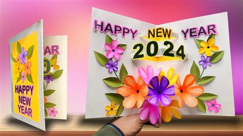 Diy Happy New Year Card How To Make New Year Greeting Card Diy