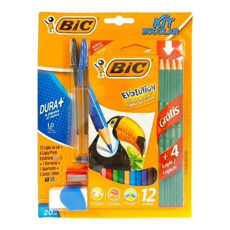 Librería San Pablo Kit Escolar Bic Lapiz De Color 2 Boligrafos