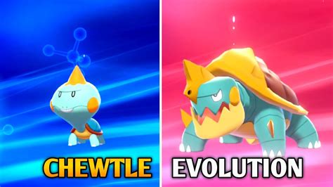 Chewtle Evolution In Pokemon Sword Shield Galar Pokedex Youtube