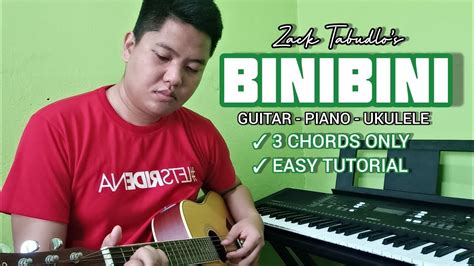 Binibini By Zack Tabudlo Easy Guitar Ukulele Piano Chords Only