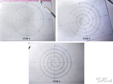 draw  spiral step  step guide  beginners drawings easy