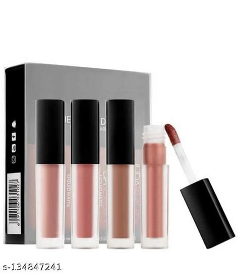 Nude Mini Edition Liquid Matte Lipsticks Pack Of 4