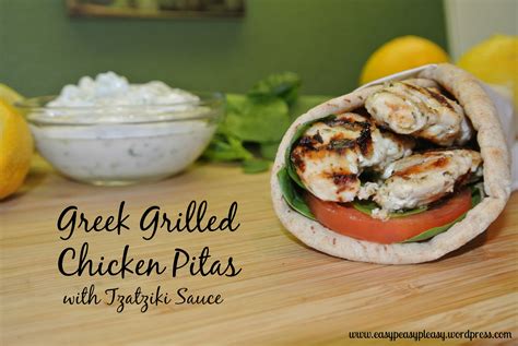 Trying To Eat Lean Easy Greek Grilled Chicken Pitas With Tzatziki Sauce