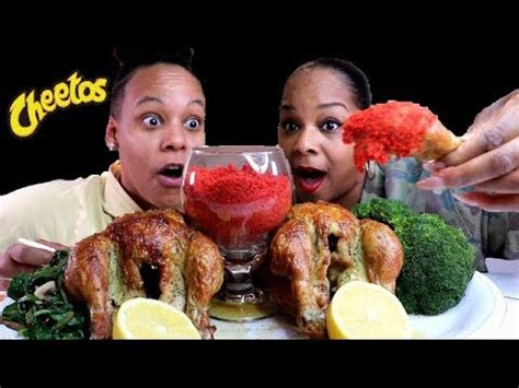 ROTISSERIE CHICKEN DIPPED IN FLAMIN HOT CHEETOS MUKBANG YouTube