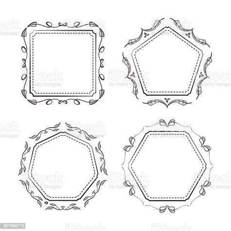 Vector Calligraphy Frames Set Stock Illustration Download Image Now Art Art And Craft