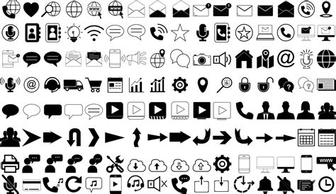 Web icons set 17172818 Vector Art at Vecteezy