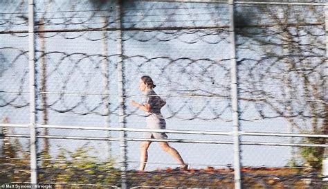 Ghislaine Maxwell Is Seen Going For A Morning Jog Around The Yard