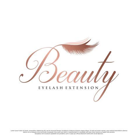 Premium Vector Eyelash Extension Logo Design For Beauty With Creative