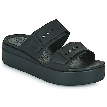 Crocs CROCS BROOKLYN SANDAL LOWWDG W Negro Envío gratis Spartoo es