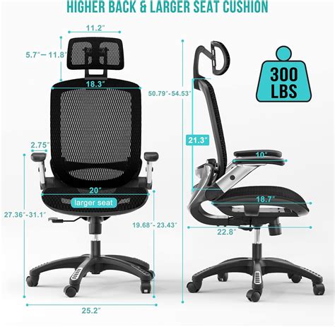 Buy GABRYLLY Ergonomic Office Chair High Back Mesh Home Desk Chair