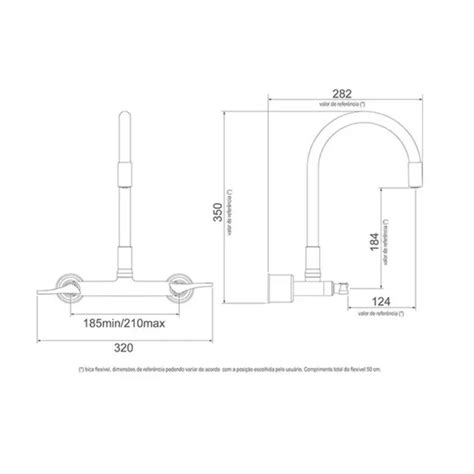 Misturador Para Cozinha De Parede Bica M Vel B Black Lorenzetti