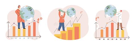 Global Warming High Temperature And Hot Weather Earth Stock Vector Illustration Of World