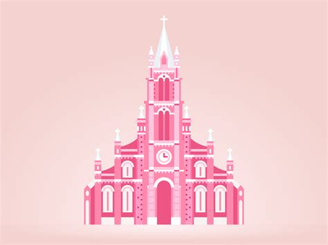 The Pink Church By Ihatter On Dribbble