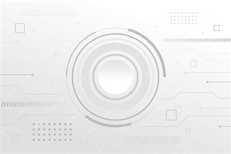Минималистичный белый контур технологий фона | Бесплатно векторы