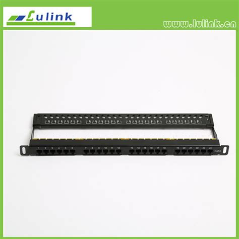 0 5u 24 Ports CAT6 UTP Patch Panel With Back Bar China Patch Panel