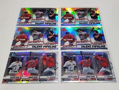 Bowman Chrome Jarren Duran Triston Casas Rc Talent Pipeline