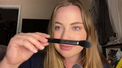 Asmr Visual Triggers Using Brush With Mouth Sounds Trigger Words Some