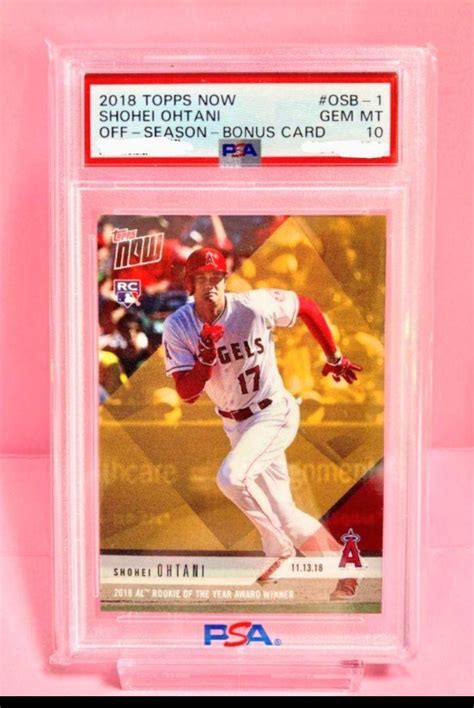 【psa10】大谷翔平 2018 Topps Now 新人賞 新人王 ゴールド メルカリ