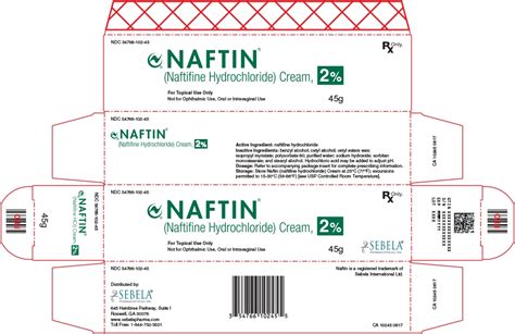 Naftin Naftifine Hydrochloride Cream