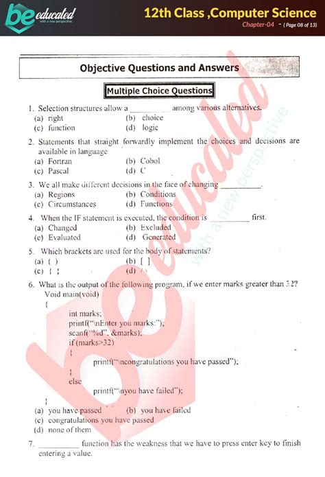 Chapter 4 Computer Science ICS Part 2 Notes Inter Part 2 Notes